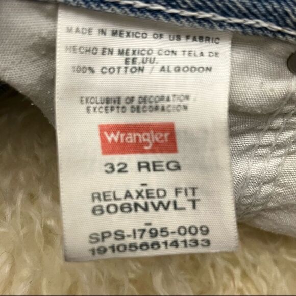 Vintage Men’s Relaxed Fit Cut Off Wranglers Jeans DIY 32 - Picture 3 of 4